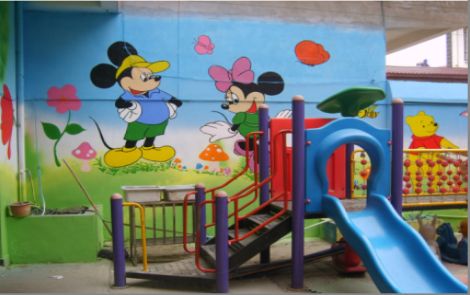 苏州幼儿园室外彩绘